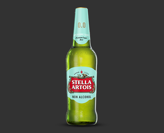 Пиво Stella Artois безалкогольное. Рыба.Рис